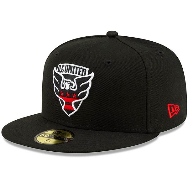 Men's New Era Black D.C. United Primary Logo 59FIFTY Fitted Hat