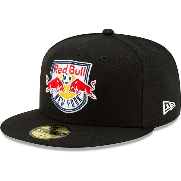 Men S New Era Black New York Red Bulls Primary Logo 59fifty Fitted Hat