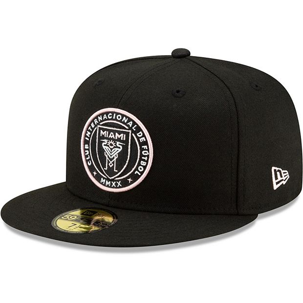 ★NewEra★Inter Miami Primary Logo 59FIFTY Men's New Era Black Inter Miami CF Team Primary Logo 59FIFTY