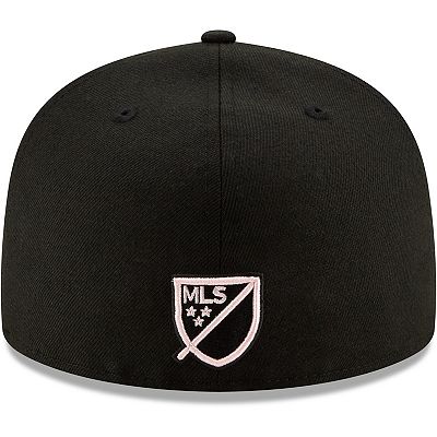 Men's New Era Black Inter Miami CF Team Primary Logo 59FIFTY