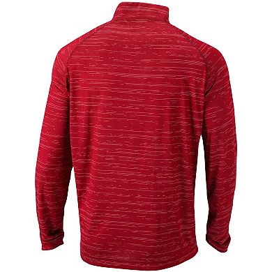 Men's Columbia Red FC Dallas Approach Raglan Quarter-Zip Pullover Jacket