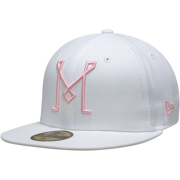 Men's Inter Miami CF New Era White Primary Logo 59FIFTY Fitted Hat