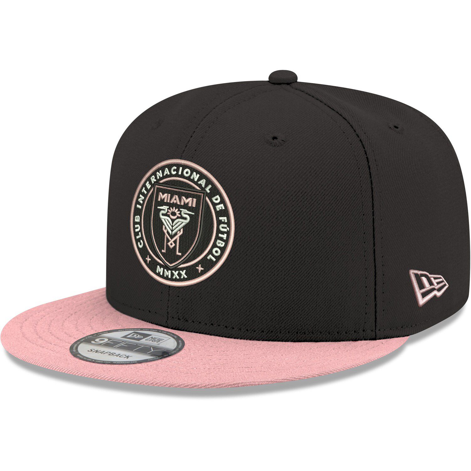 black and pink snapback hat