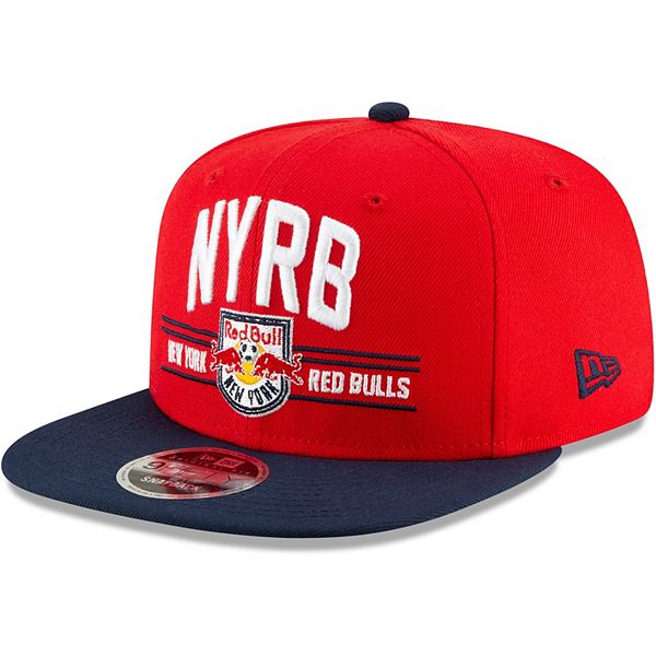 New York Red Bulls New Era Satin Two Tone 9fifty Snapback Adjustable Hat Red Navy