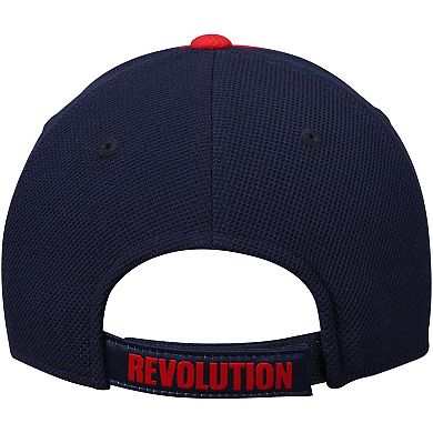 Youth adidas Navy New England Revolution Fan Piping Structured Adjustable Hat