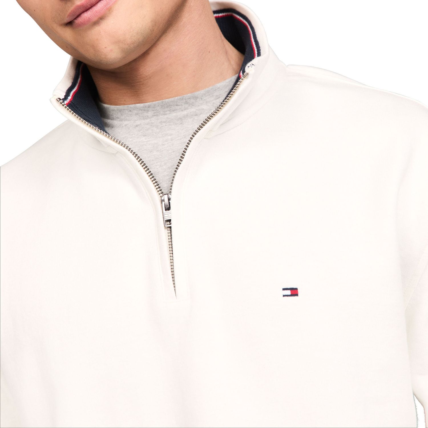 Men's Tommy Hilfiger Logo Quarter-Zip Top