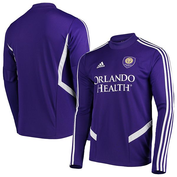 Fern George Hanbury Brandmand Men's adidas Purple Orlando City SC 2019 Long Sleeve Training Jersey