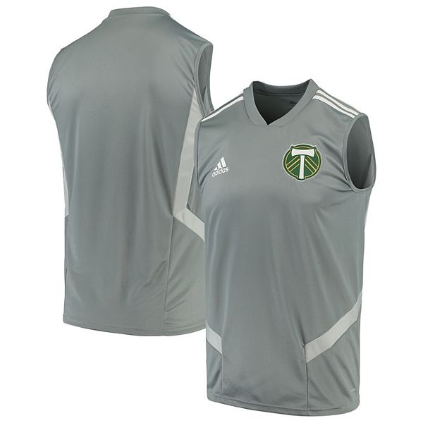 Men's Portland Timbers Adidas Black/White Sleeveless