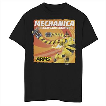 Boys 6-20 Arms Mechanica The Scrapyard Scrapper Poster Graphic Tee