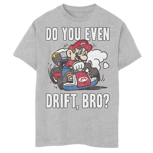 Nintendo Mario Kart Do You Even Drift Bro Graphic T-Shirt Nintendo Mario Kart Do You Even Drift Bro Graphic T-Shirt