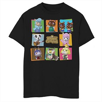 Boys 8-20 Animal Crossing Group Shot Panels Graphic Tee