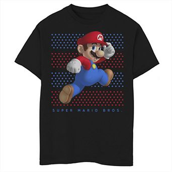 Boys 6-20 Super Mario Running Polka Dots Graphic Tee