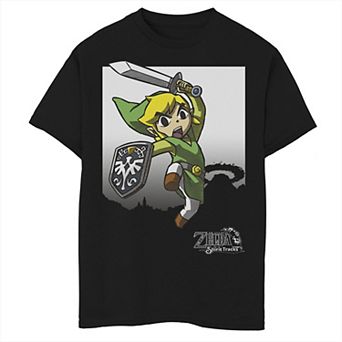 Boys 6-20 Zelda Spirit Tracks Link Action Pose Graphic Tee