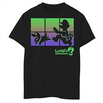 Boys 8-20 Luigi's Mansion 3 Luigi And Polterpup Silhouette Graphic Tee