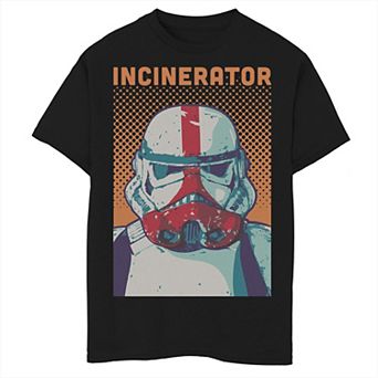 Boys 6-20 Star Wars The Mandalorian Incinerator Trooper Comic Portrait Graphic Tee