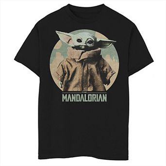 Boys 6-20 Star Wars The Mandalorian The Child aka Baby Yoda Faded Portrait Graphic Tee
