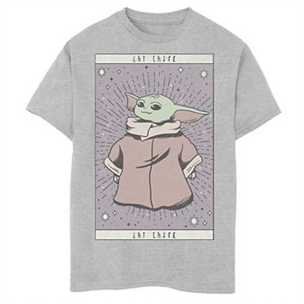 Boys 6-20 Star Wars The Mandalorian The Child aka Baby Yoda Card Portrait Graphic Tee
