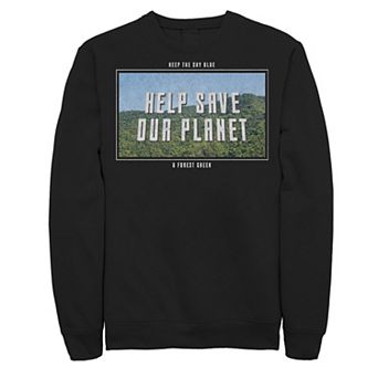 Juniors' Earth Day "Help Save Our Planet" Fleece Sweatshirt
