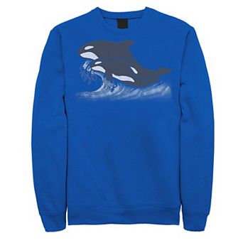 Juniors' Earth Day Orca Ocean Jump Fleece Sweatshirt