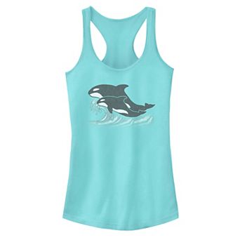 Juniors' Ocean & Orca Graphic Tank Top