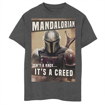 Boys 6-20 Star Wars The Mandalorian It Isn't A Race It's A Creed Graphic Tee