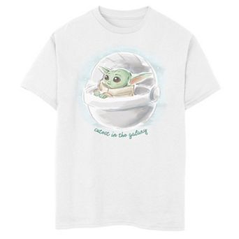 Boys 6-20 Star Wars The Mandalorian The Child aka Baby Yoda Cutest In The Galaxy Graphic Tee