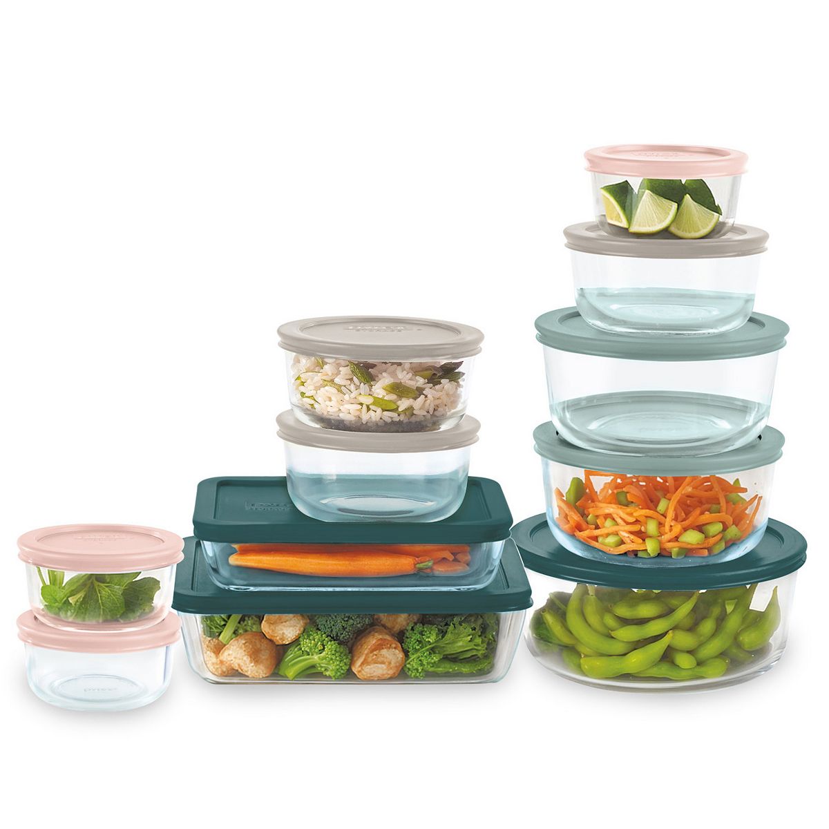 Pyrex 22-pc. Glass Food Storage Set - Clear, 22 PC