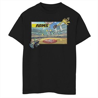 Boys 6-20 Arms Mechanica Ninjara Battle Arena Poster Graphic Tee