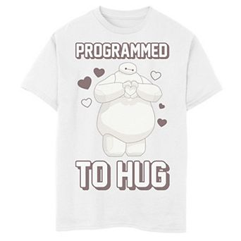 Disney's Big Hero 6 Baymax Boys 6-20 Heart Programmed To Hug Graphic Tee