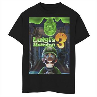 Boys 8-20 Luigi's Mansion 3 Luigi Poster Graphic Tee