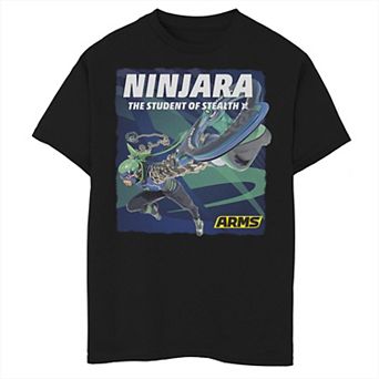 Boys 8-20 Arms Ninjara The Student Of Stealth Poster Graphic Tee