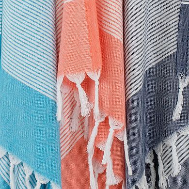 Linum Home Textiles Elegant Thin Stripe Pestemal Beach Towel