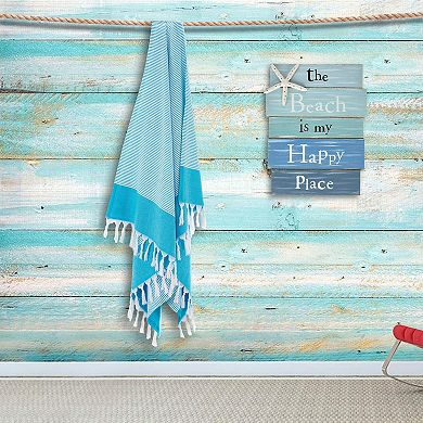 Linum Home Textiles Elegant Thin Stripe Pestemal Beach Towel