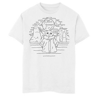 Boys 6-20 Star Wars The Mandalorian The Child aka Baby Yoda Doodle Graphic Tee