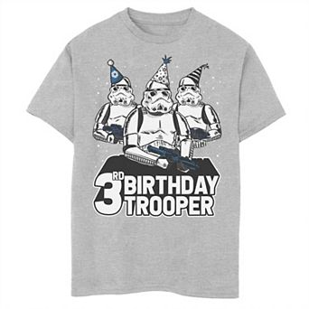 Boys 8-20 Star Wars Stormtrooper Party Hats Trio 3rd Birthday Trooper Graphic Tee