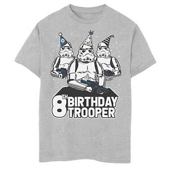 Boys 8-20 Star Wars Stormtrooper Party Hats Trio 8th Birthday Trooper Graphic Tee