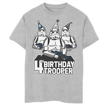 Boys 8-20 Star Wars Stormtrooper Party Hats Trio 4th Birthday Trooper Graphic Tee