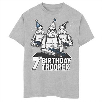 Boys 8-20 Star Wars Stormtrooper Party Hats Trio 7th Birthday Trooper Graphic Tee