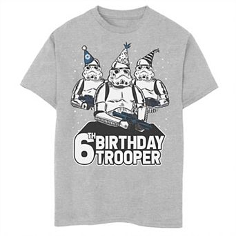 Boys 8-20 Star Wars Stormtrooper Party Hats Trio 6th Birthday Trooper Graphic Tee