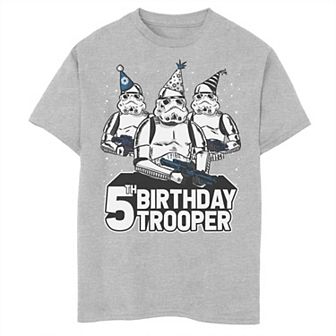 Boys 8-20 Star Wars Stormtrooper Party Hats Trio 5th Birthday Trooper Graphic Tee