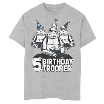 Boys 8-20 Star Wars Stormtrooper Party Hats Trio 5th Birthday Trooper Graphic Tee