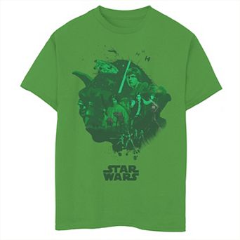 Boys 8-20 Star Wars Yoda Head Shot Fill Graphic Tee