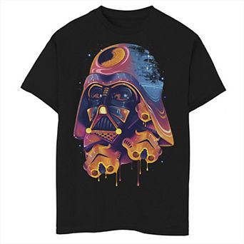 Boys 8-20 Star Wars Colorful Melted Vader Collage Graphic Tee