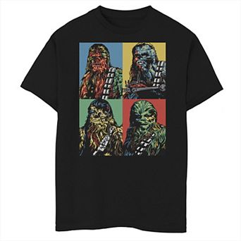 Boys 6-20 Star Wars Chewbacca Colorful Panel Portrait Graphic Tee