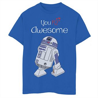 Boys 8-20 Star Wars R2-D2 Your'e Awesome Graphic Tee