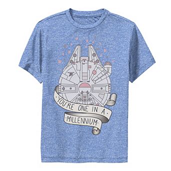 Boys 8-20 Star Wars Millennium Falcon One In A Millennium Performance Graphic Tee