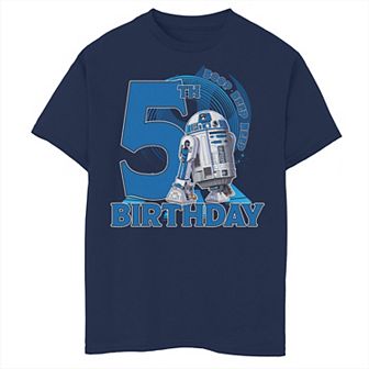 Boys 8-20 Star Wars R2-D2 Boop Beep Beep 5th Birthday Graphic Tee