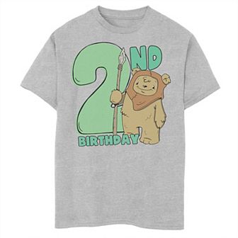 Boys 8-20 Star Wars Cute Ewok 2nd Birthday Graphic Tee