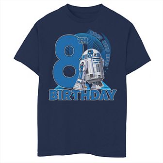 Boys 8-20 Star Wars R2-D2 Boop Beep Beep 8th Birthday Graphic Tee