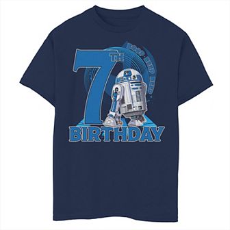 Boys 8-20 Star Wars R2-D2 Boop Beep Beep 7th Birthday Graphic Tee